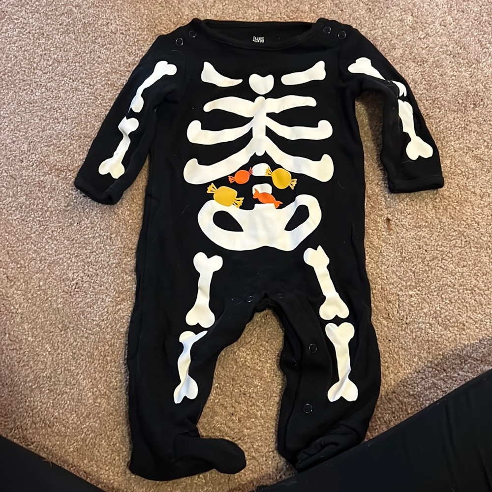 Carters skeleton onesie